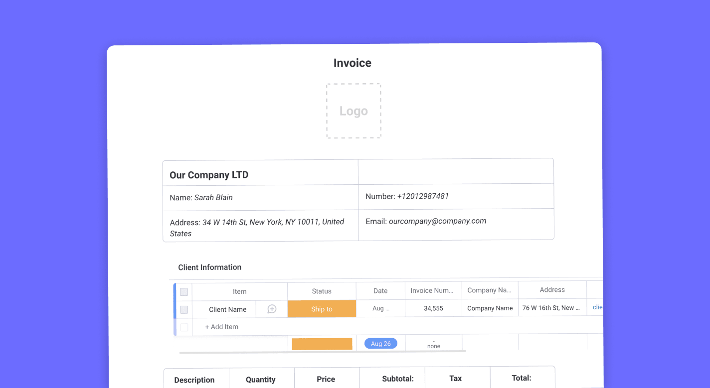 Free Invoice Template - Download and Send Invoices Easily - Wise