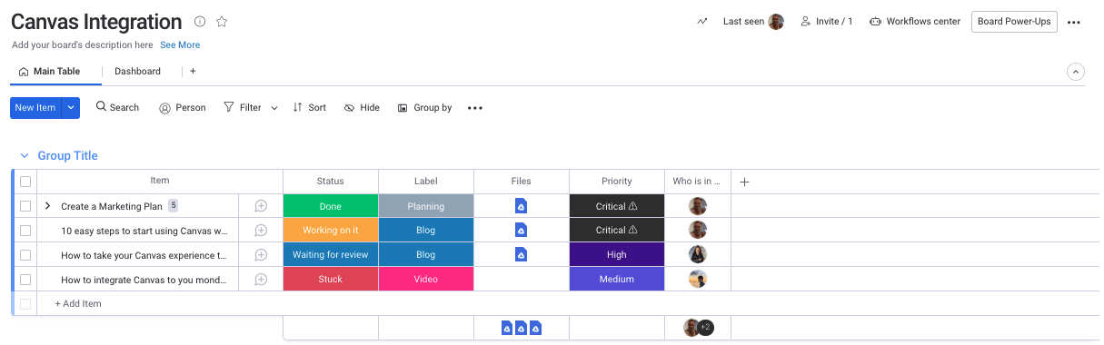 How to take your monday.com experience to the next level with the Canvas integration