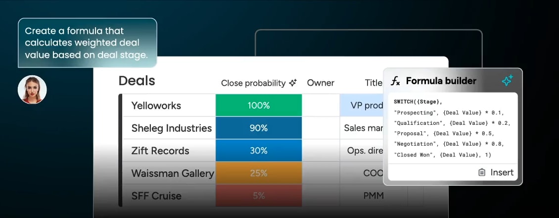monday crm sales forecasting