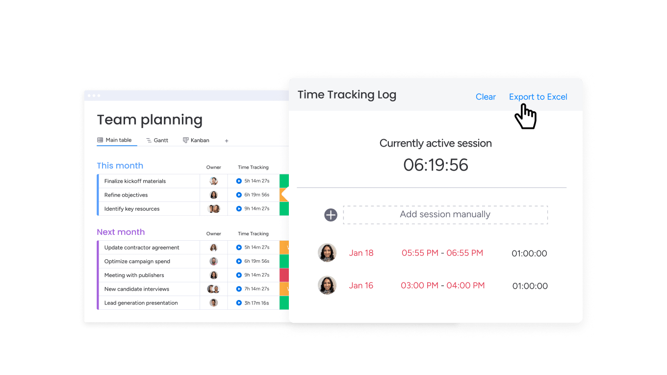 monday time tracking