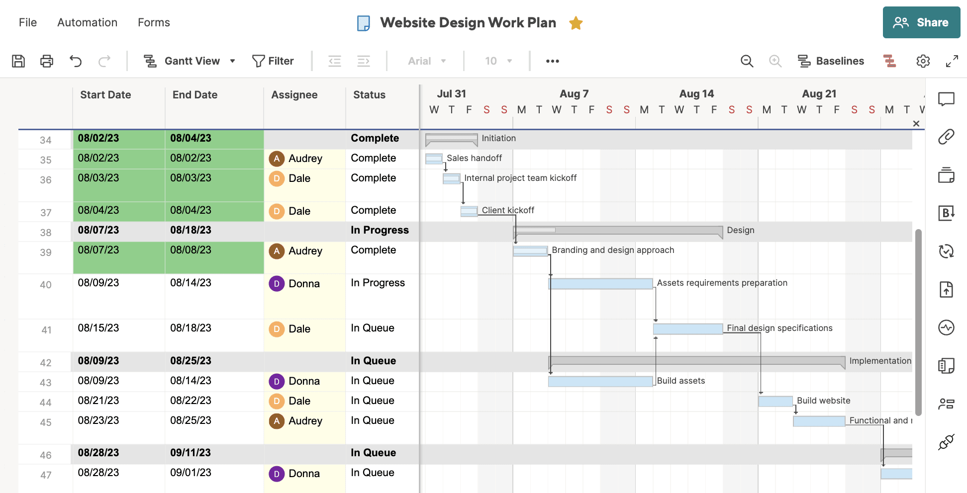 Como compartilhar calendários com pessoas fora do Wrike – Central