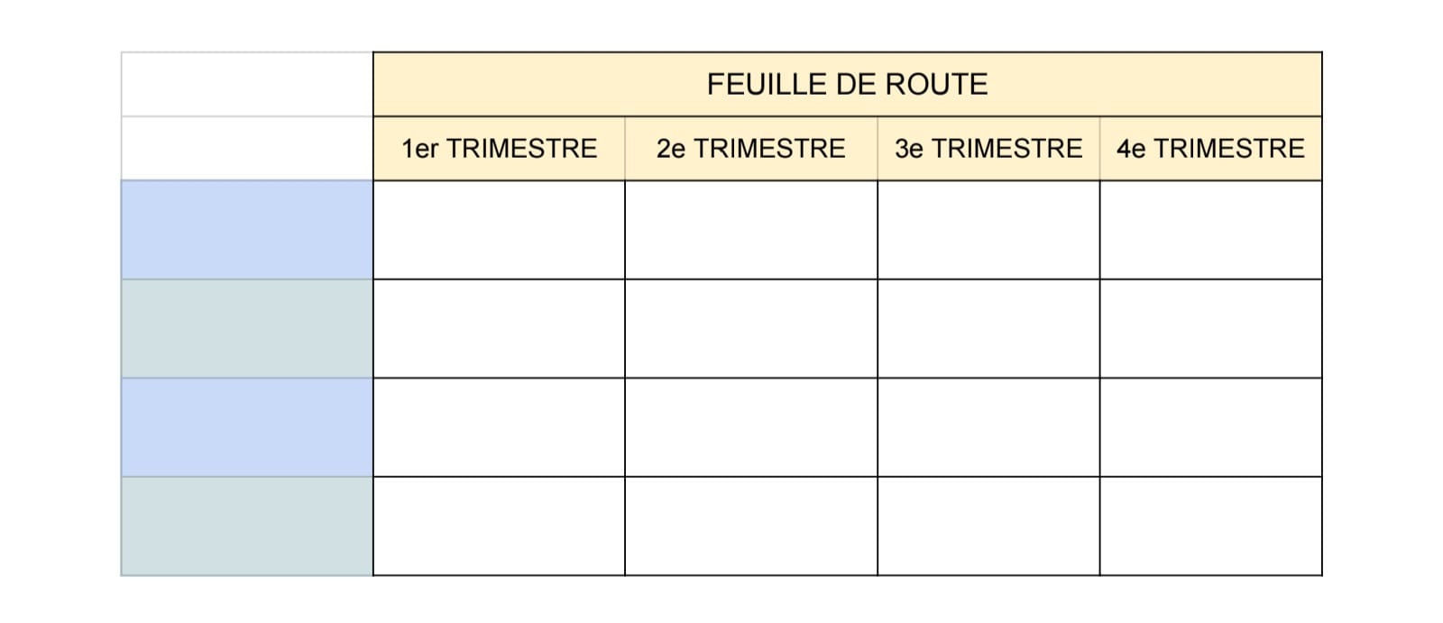 Exemple de feuille de route PDF de monday dev