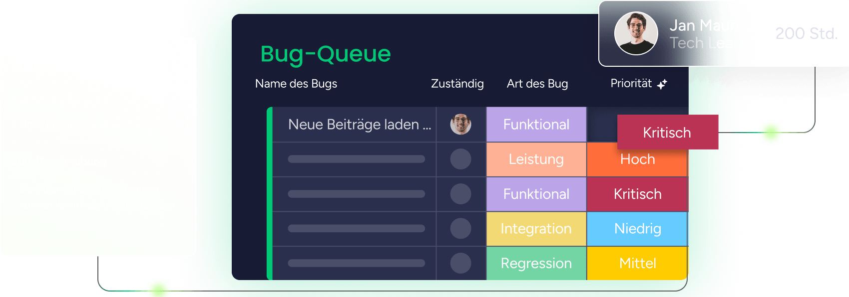 monday dev Bug queue