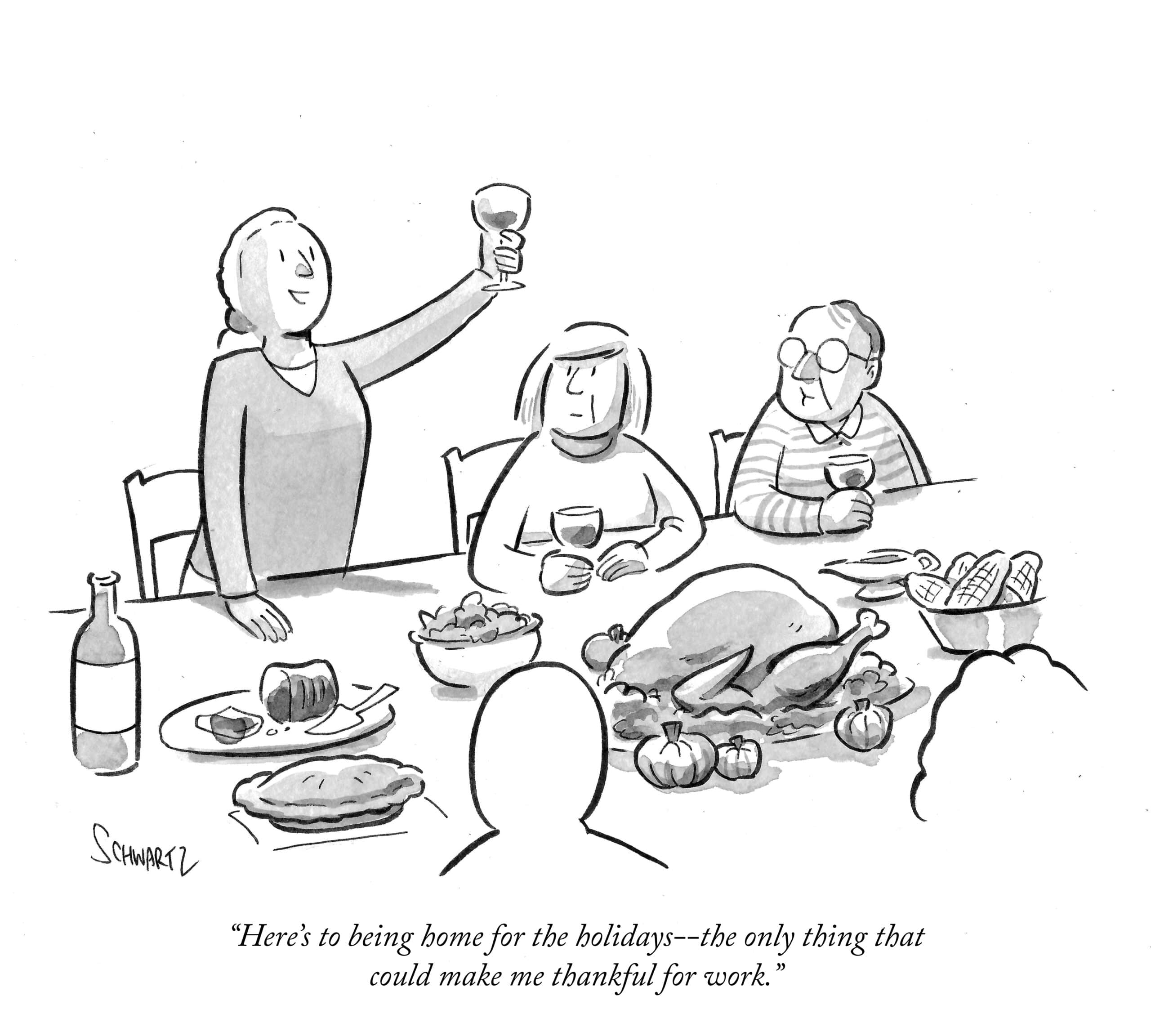 Thanksgiving work toast