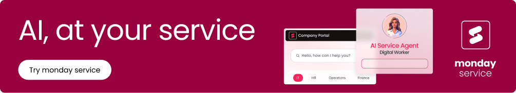 monday service AI