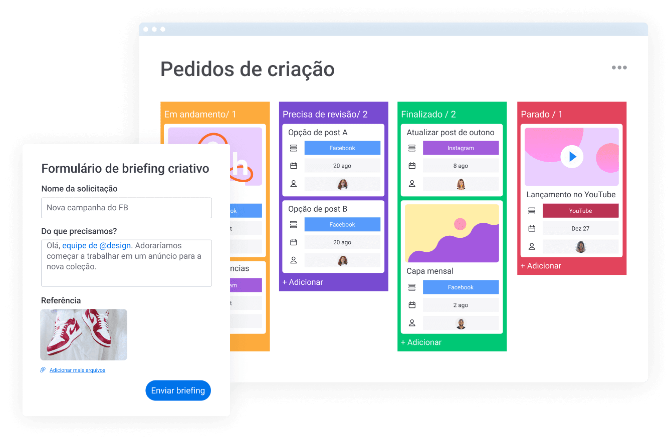 Controle de atividades no monday work management