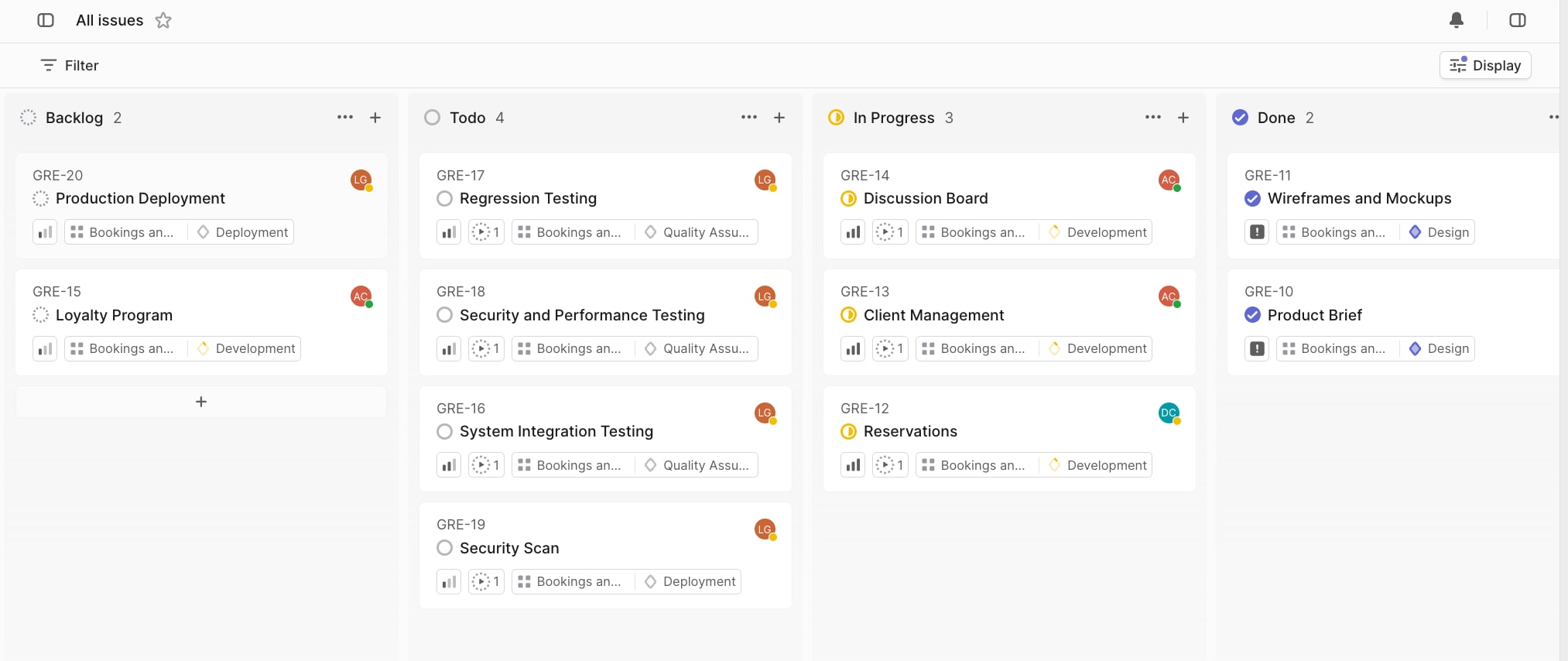 Linear offers a sleek interface that makes task management easy and intuitive.
