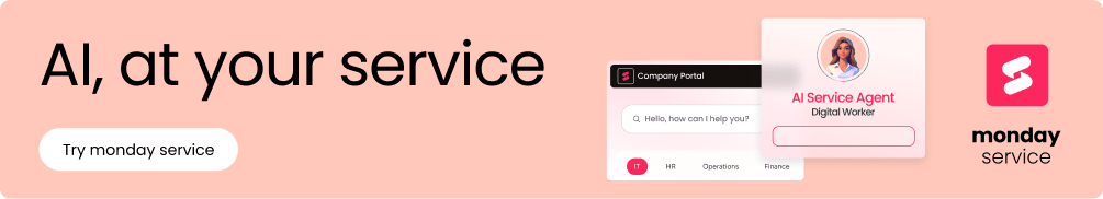 monday service AI-powered