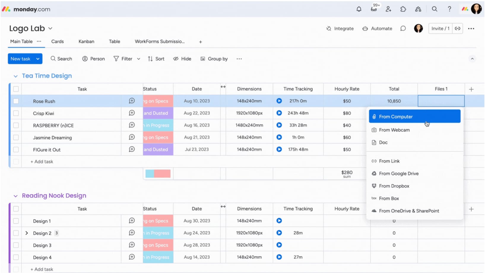file management in monday.com