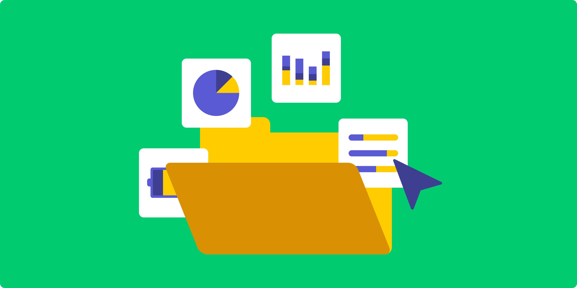 Illustration of files for monday work management
