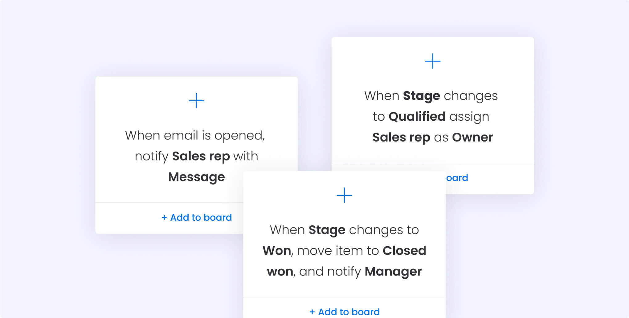 monday customisable crm automations