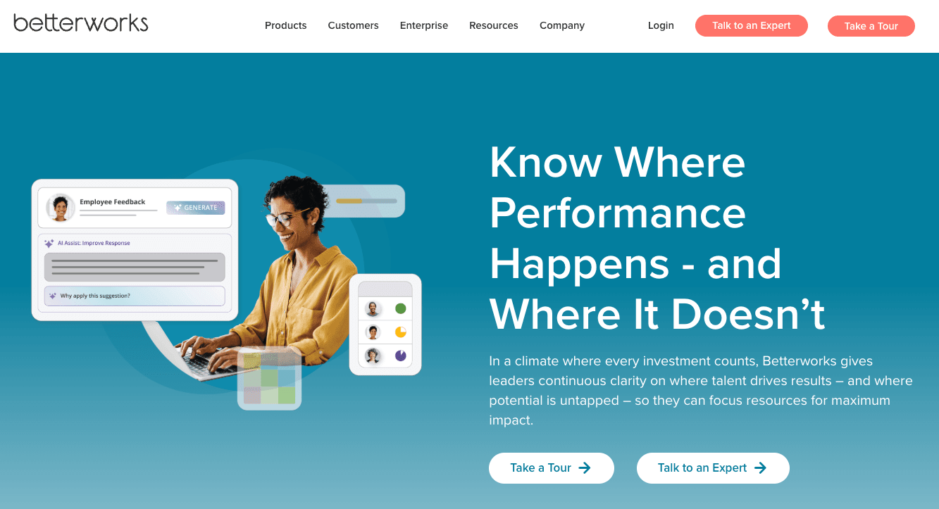 betterworks homepage