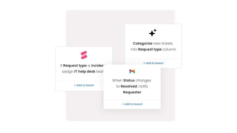 monday service 자동화 기능