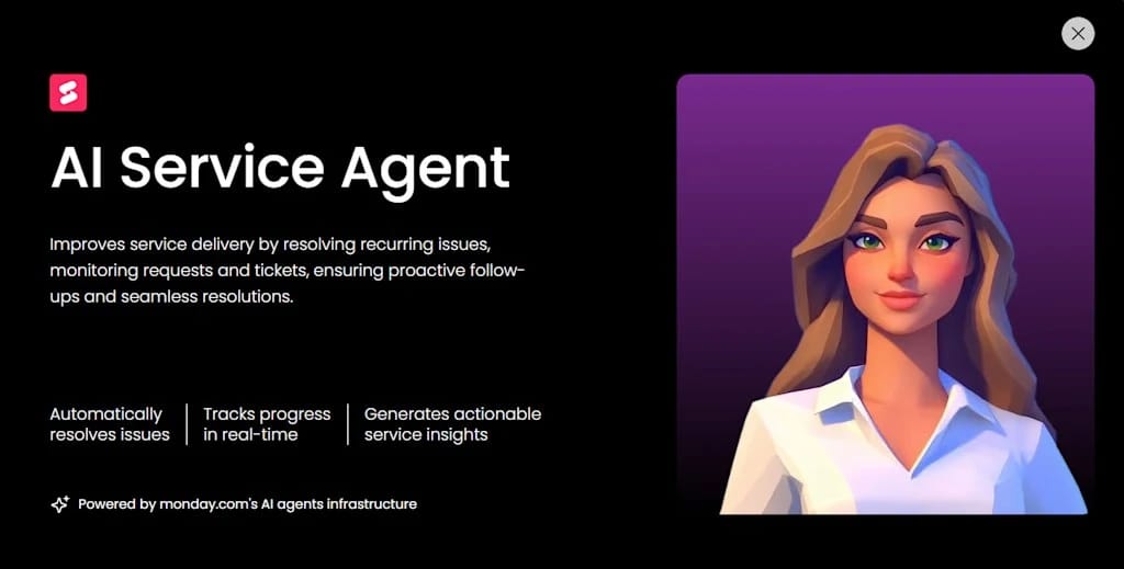 monday service의 AI 기능