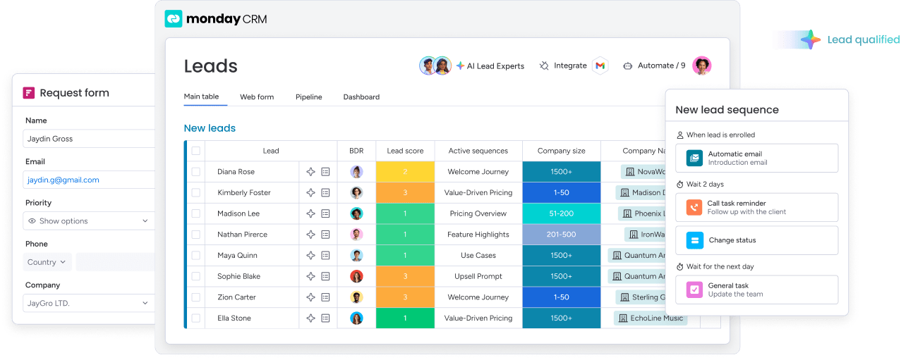 sales crm screenshot