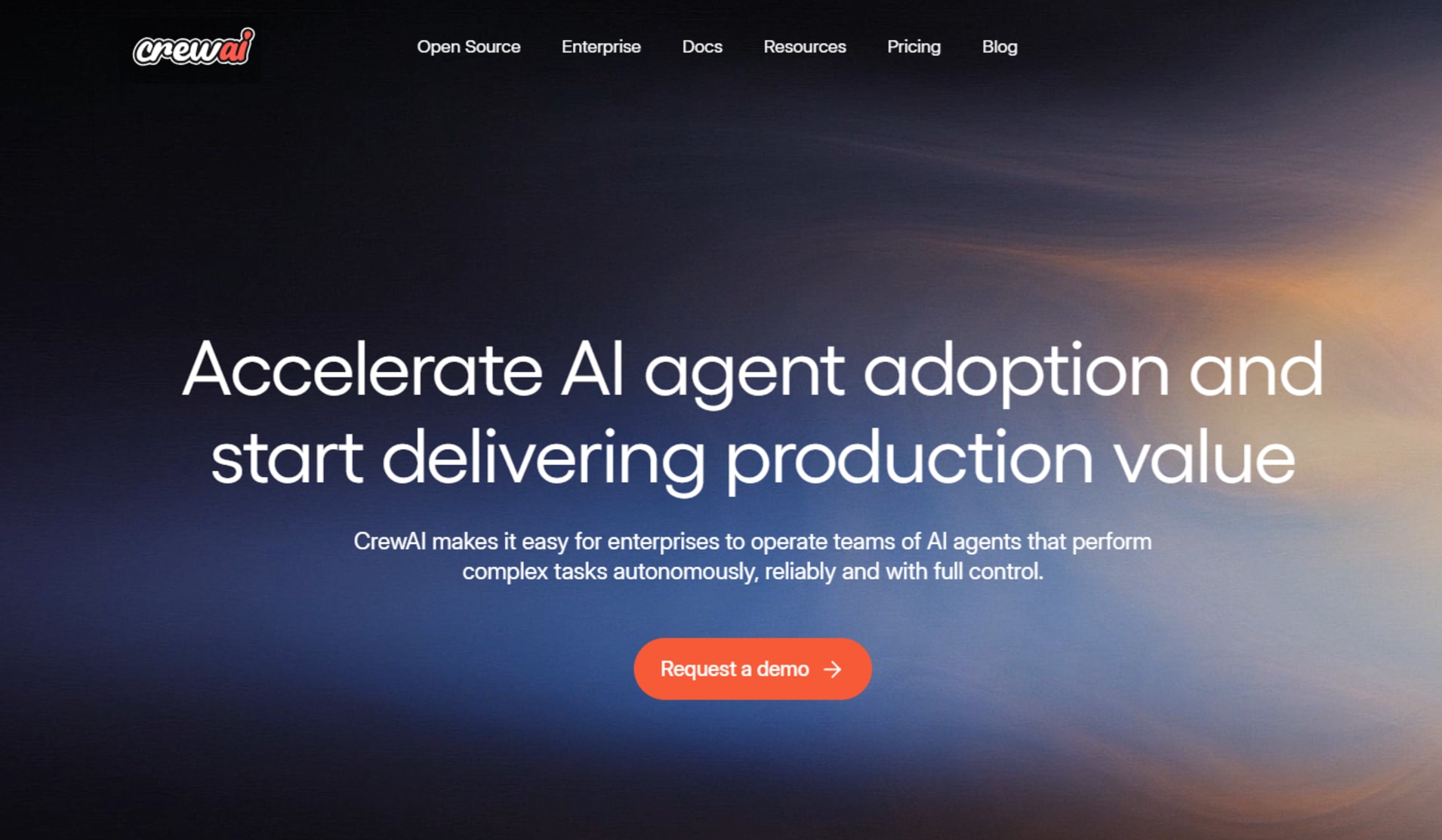 CrewAI multi-agent orchestration platform interface