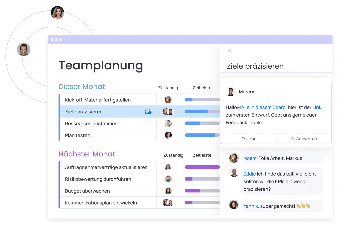 Kommunikation direkt im System