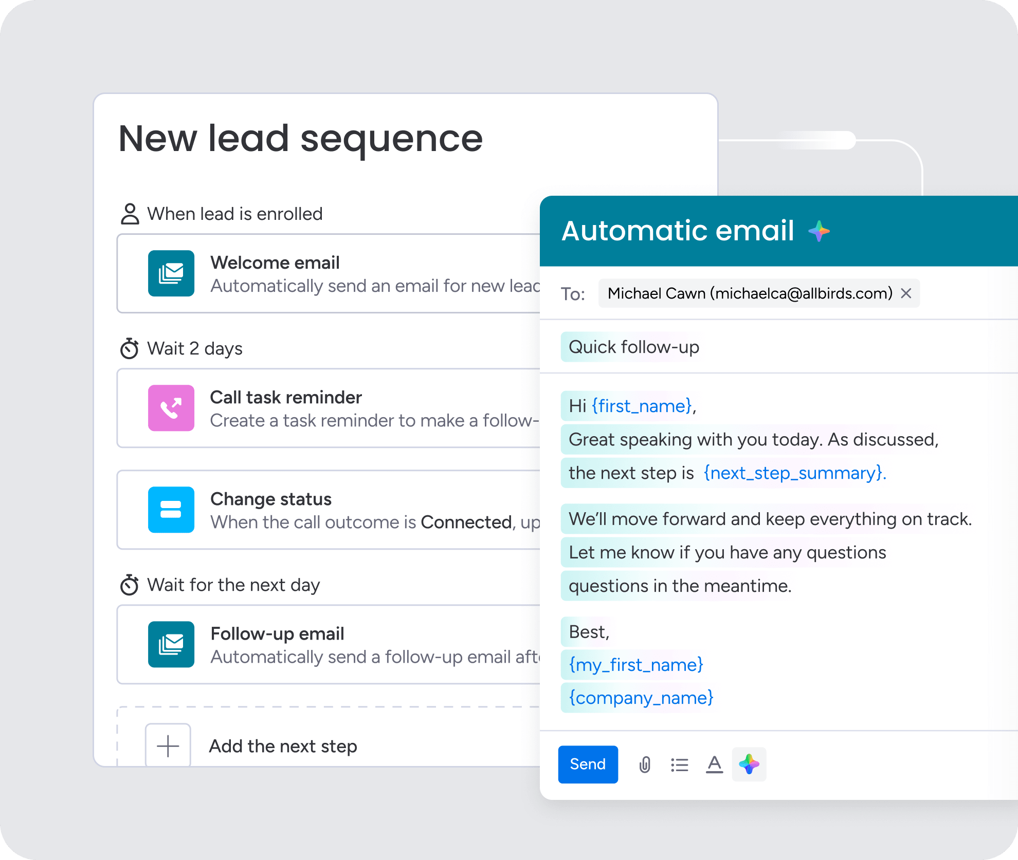 New leads sequence and email automations