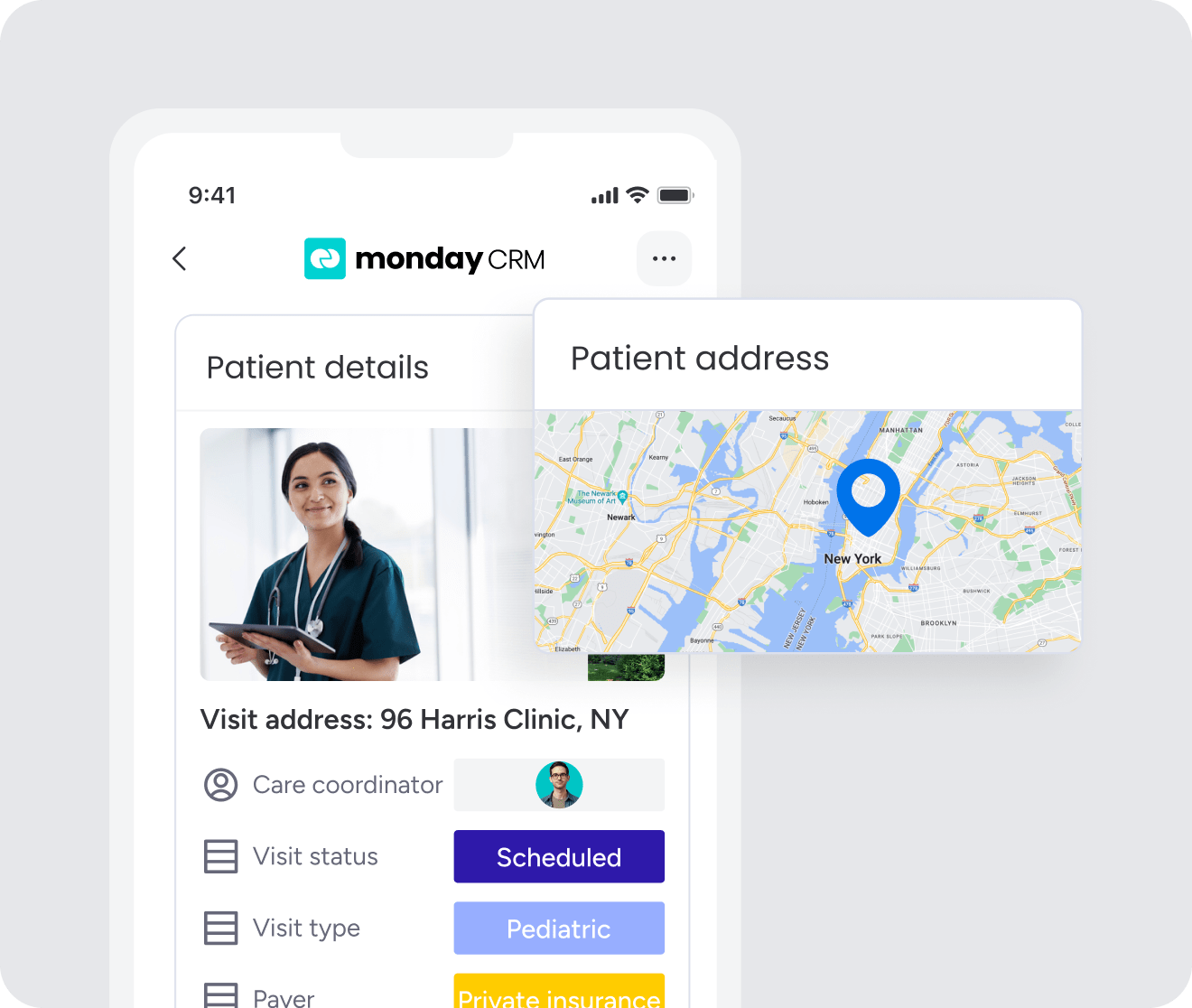 CRM for healthcare management