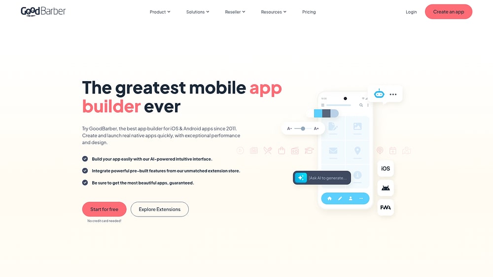 No Code App Builder: Build Custom Apps with AI