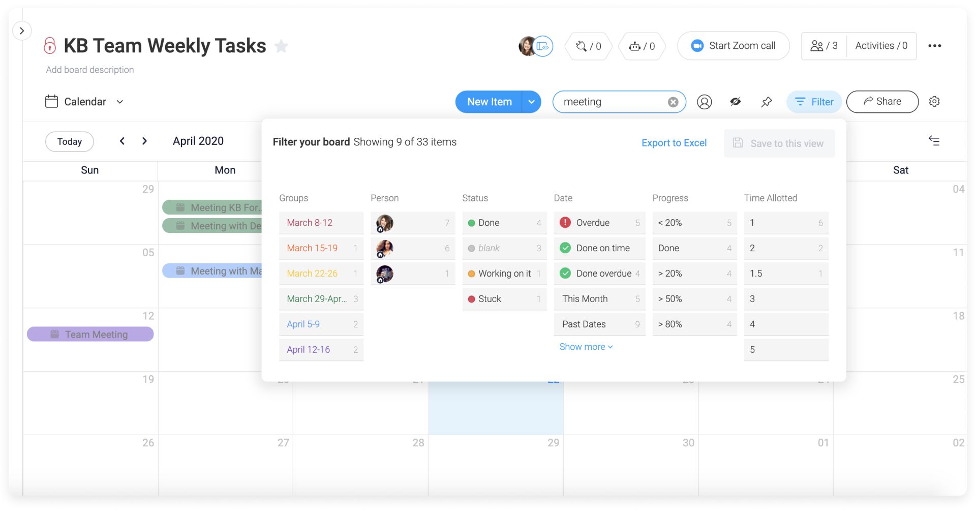 Monday center. Календарь с фильтрами. Monday task Manager. Week таск менеджер лого. Фильтр по понедельникам.