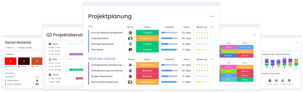 Projektplanung und Uebersicht