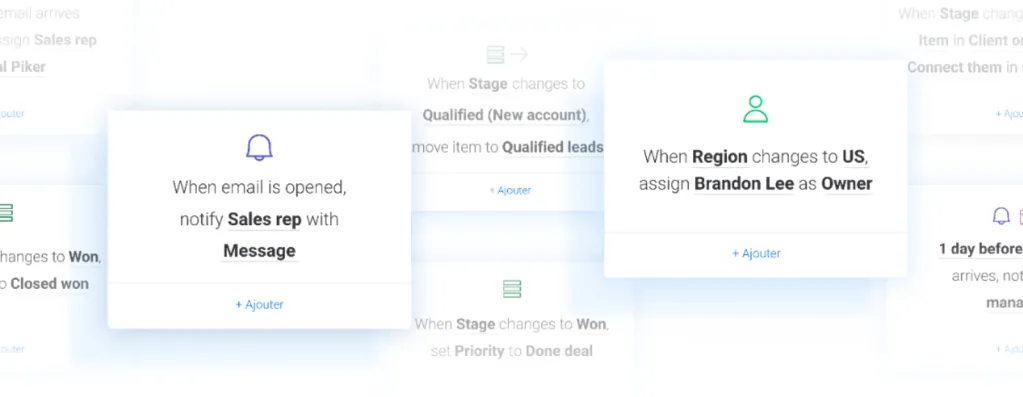 automatisations faciles à utiliser pour rendre votre processus de blocage de temps fluide et efficace avec monday.com