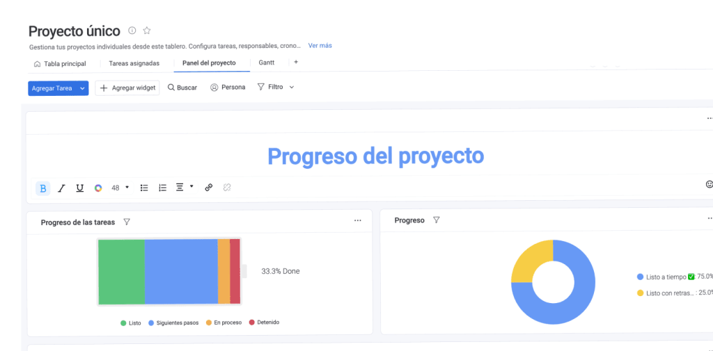 plantilla gestión proyectos