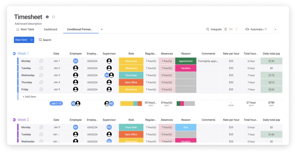 Free Downloadable Timesheet Template For Google Sheets