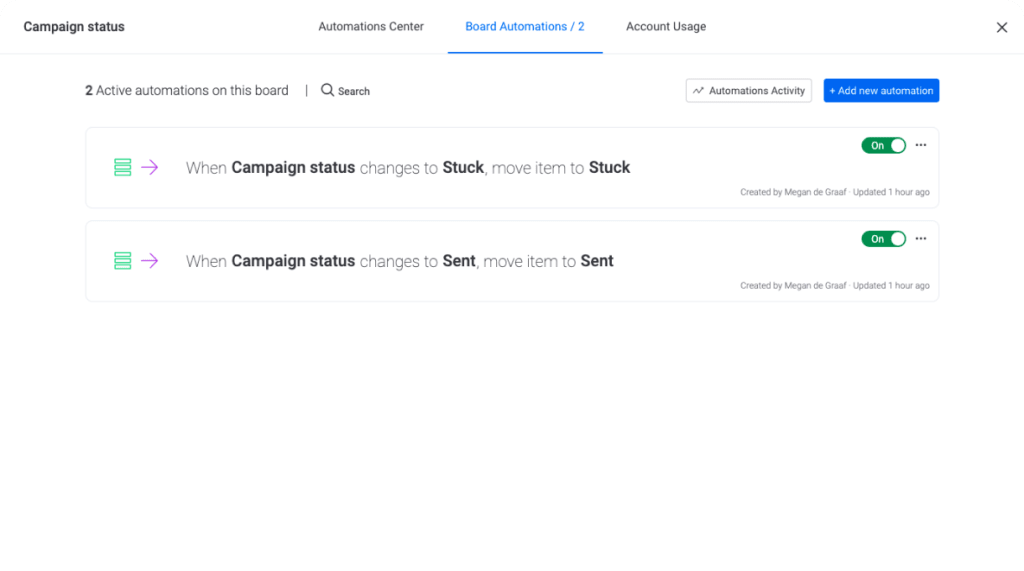 campaign automations