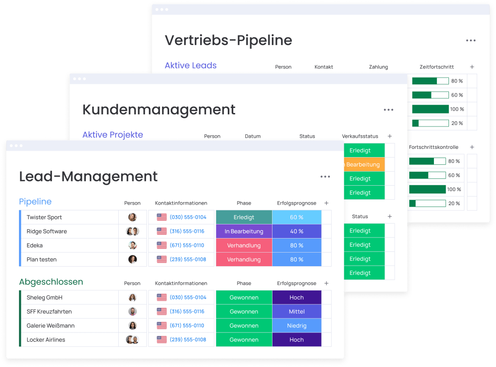 CRM dashboards