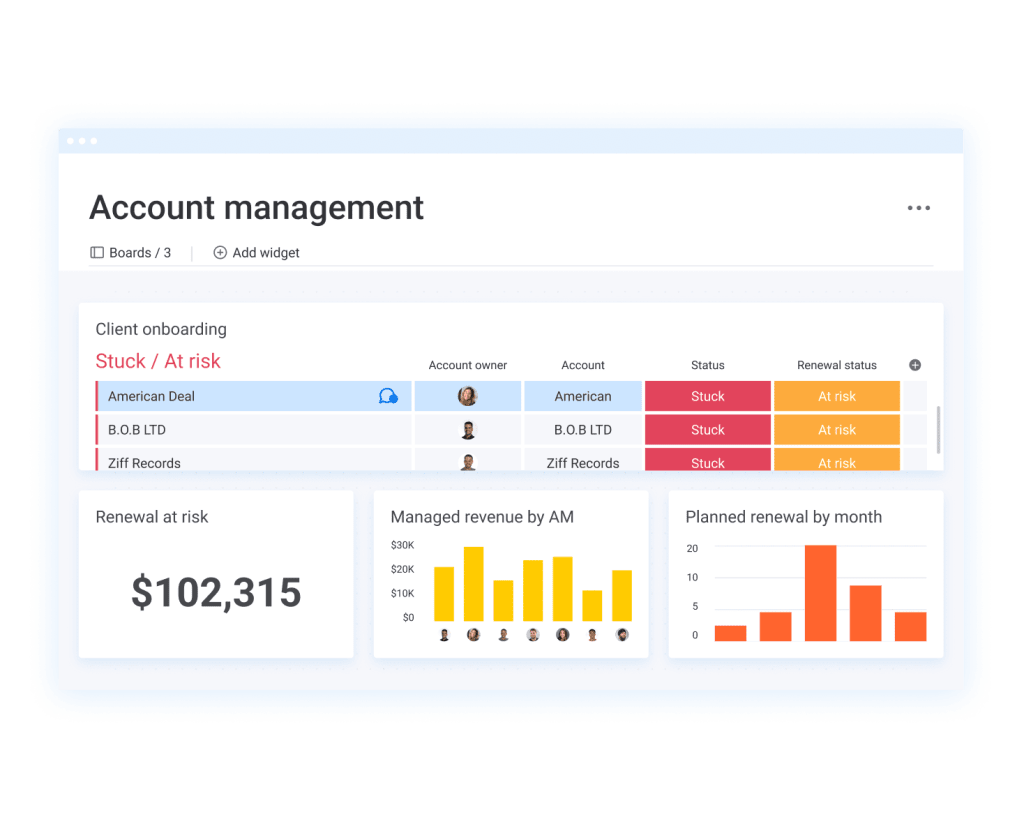 manage client accounts 