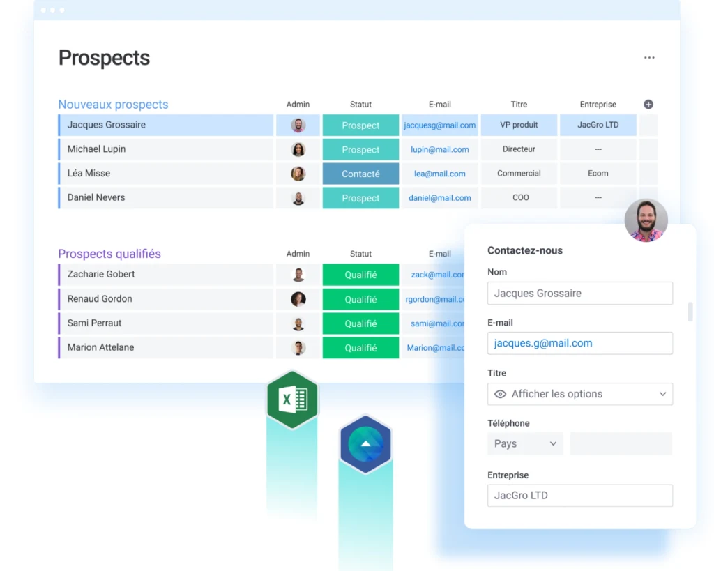 Gérez facilement vos prospects avec la plateforme monday.com