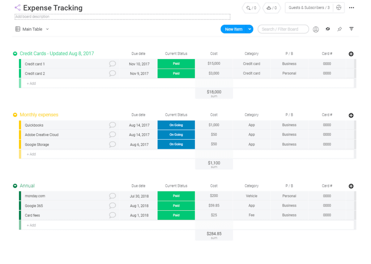 Excel Accounting and Bookkeeping (Accounting Spreadsheet Template