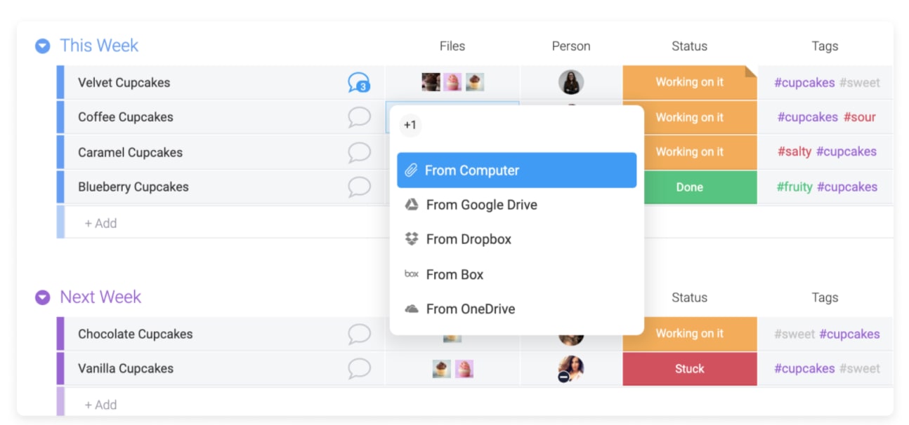 monday.com’s Work OS Files column