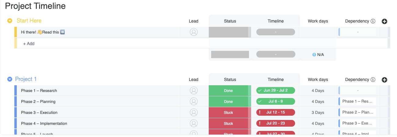 simple timelane online