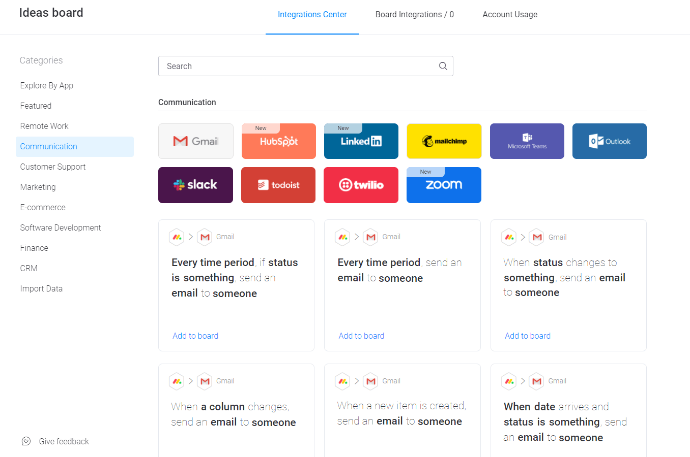 monday.com communication integrations for project contingency plans