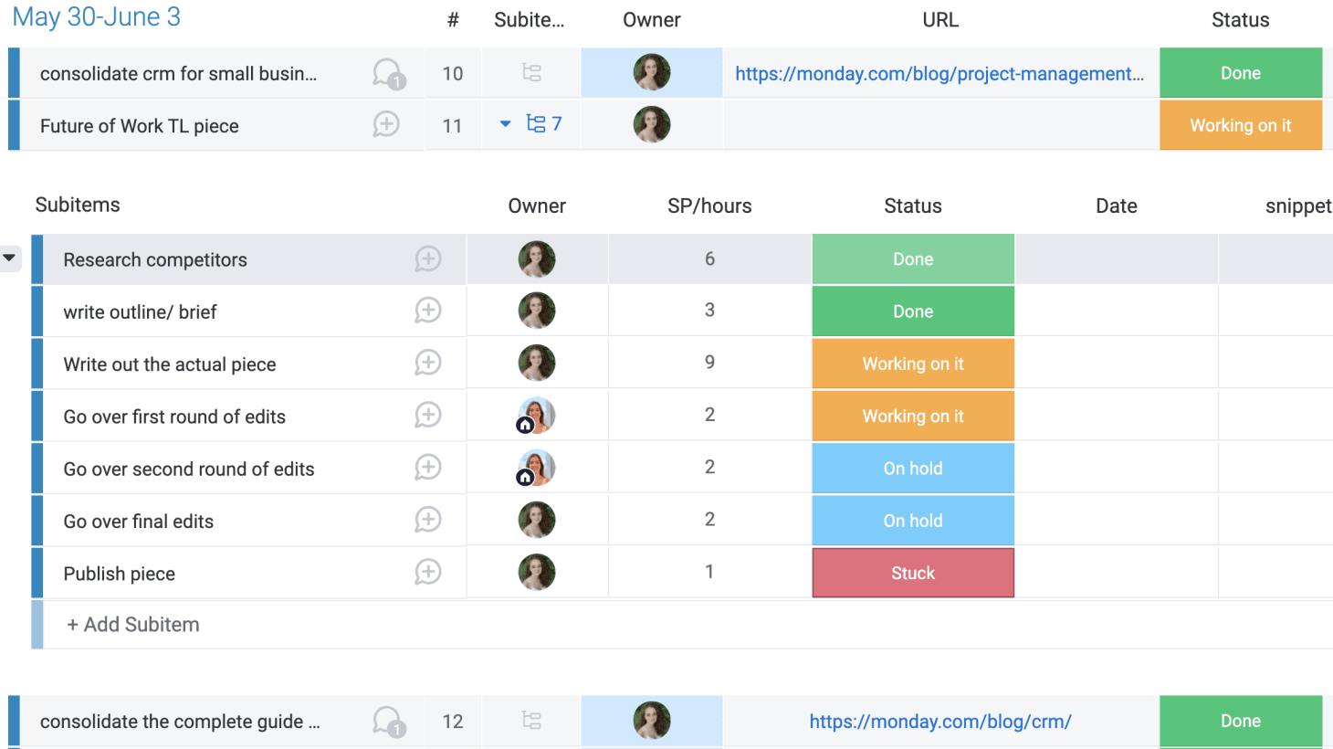 How to supercharge your workflow with subitems Blog