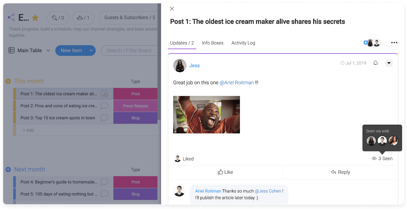 collaboration on monday.com