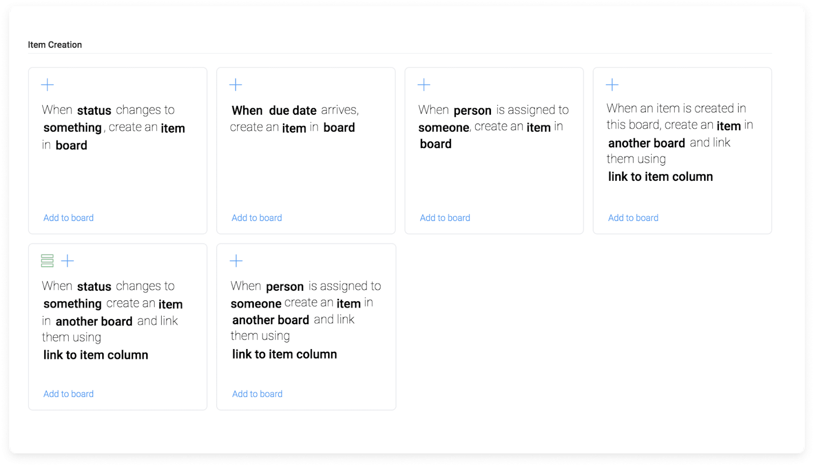 monday.com automation creation for project management workflow