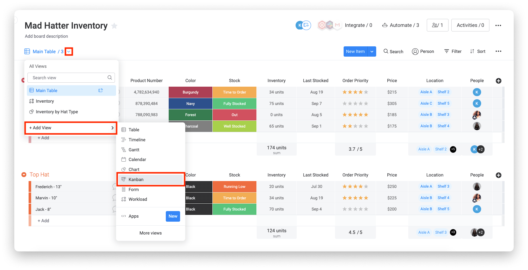 Monday Project Management Templates