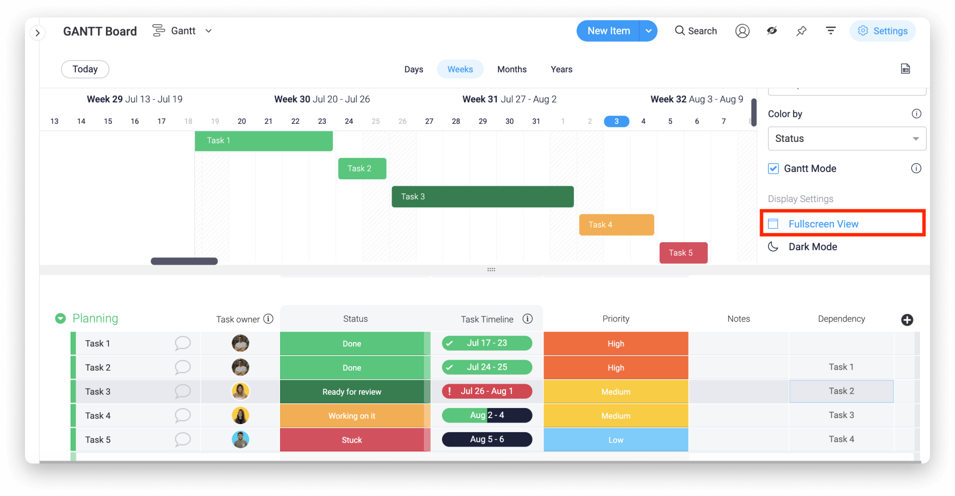 Creating Gantt Charts in Excel | monday.com Blog