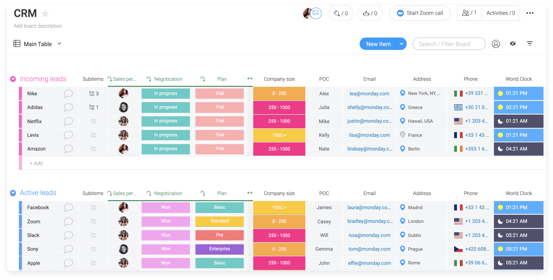 crm template free download