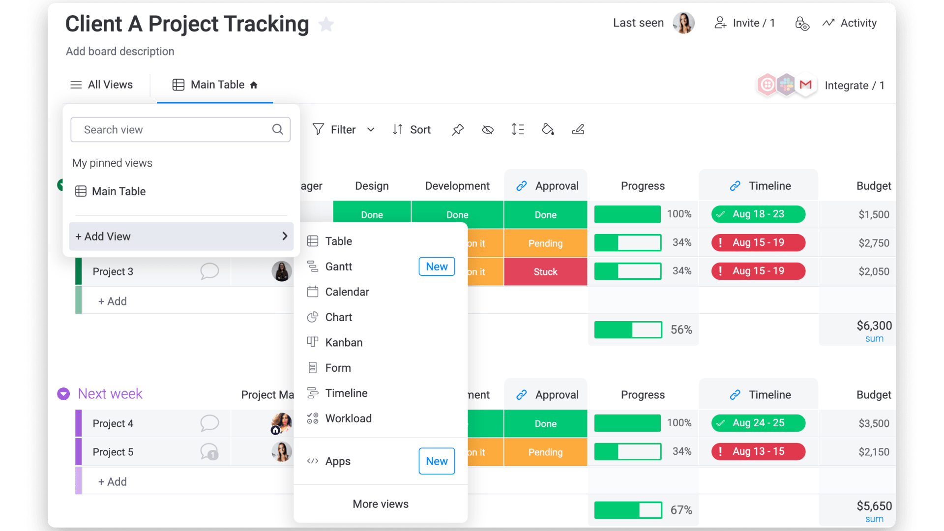 Monday.com Project Management Platform