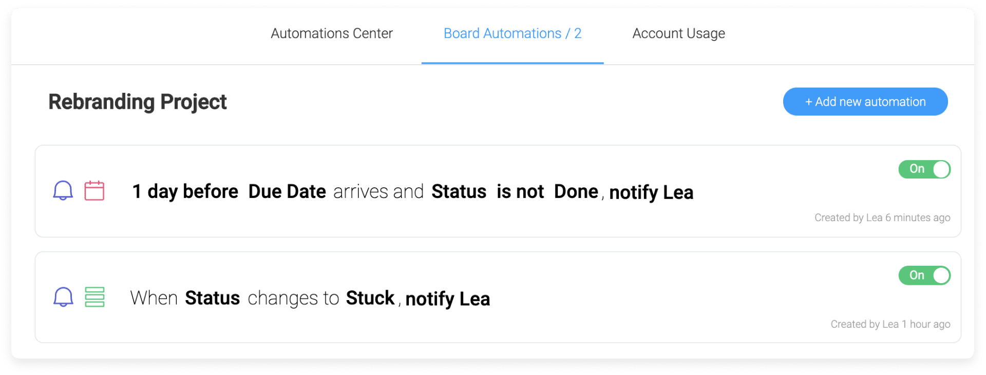 monday.com automations resource management resource management software monday.com automation example