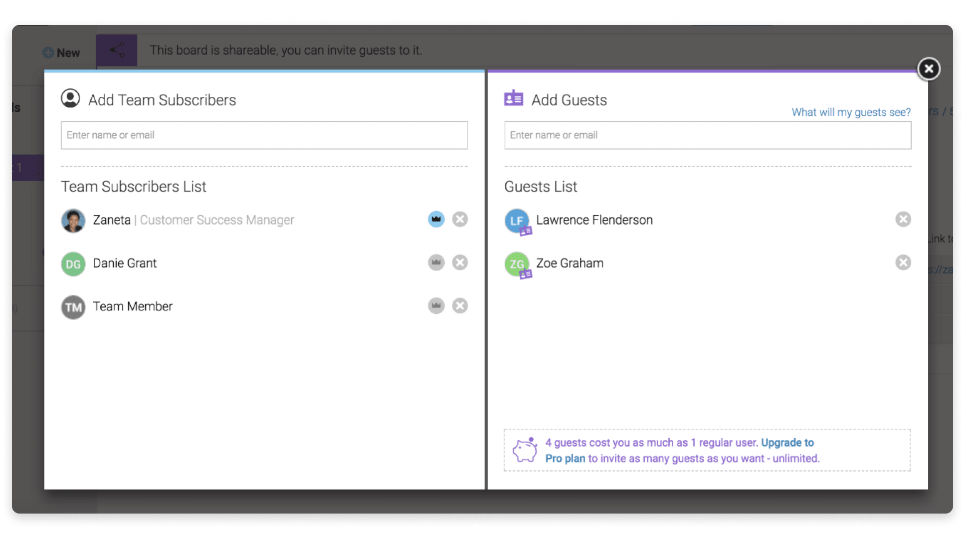 An example of a product roadmap template