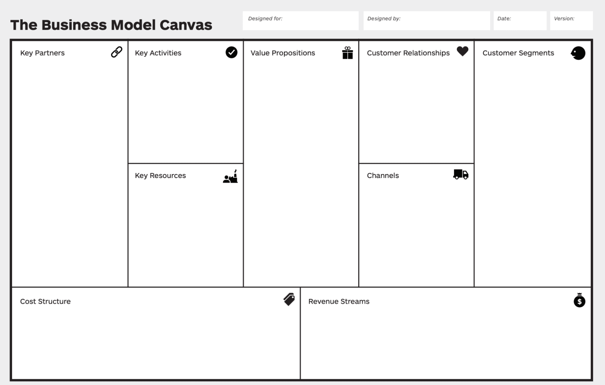 business plan frame