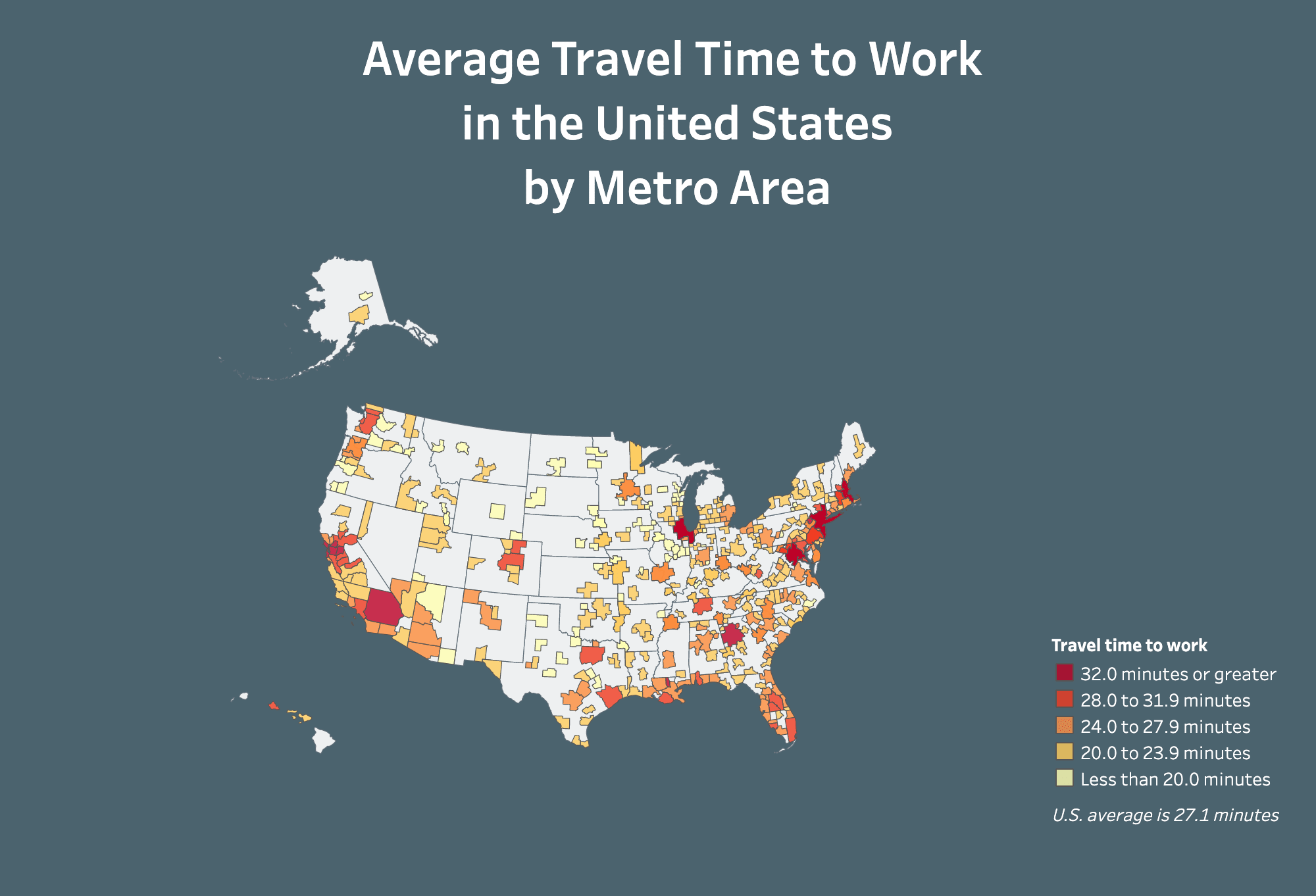 travel time to work in the united states 2021