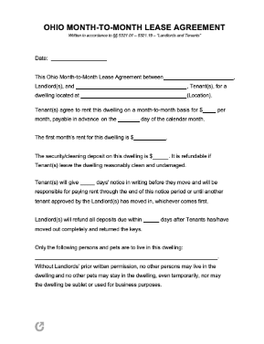 month-to-month lease agreement example