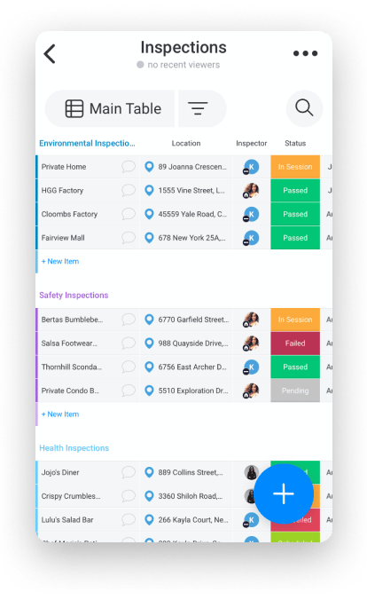 Using monday.com's calendar view in the mobile app to stay organized.